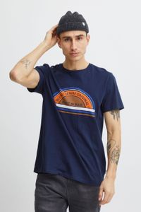 classic BLEND men's T-shirt with crew neck shirt 20715022-194024 Blue