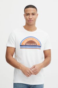 classic BLEND men's T-shirt with crew neck shirt 20715022-110602 White