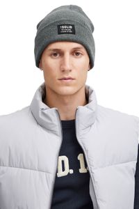 klassische SOLID SDIrwin Herren Beanie aus Synthetik Mütze 21301127-ME-1840051 Grau