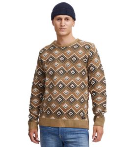 clásico BLEND hombre jersey de punto fino con cuello redondo jersey de punto 20715873-181022 Beige