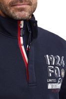 classic FQ1924 FQWilliam men's troyer sweater with stand-up collar pullover 21900589-194011 Blue