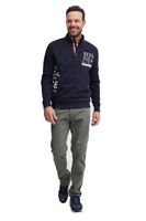 classic FQ1924 FQWilliam men's troyer sweater with stand-up collar pullover 21900589-194011 Blue