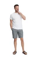 classic FQ1924 FQHenry men's linen shorts with zipper shorts 21900626-194011 Grey