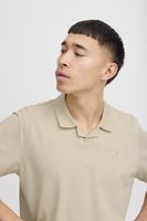 Lot de 2 polos classiques BLEND en coton pour homme, réf. 20718074-204242, beige/marron