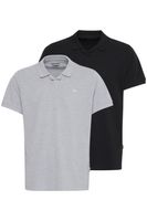 Pack de 2 polos clásicos de algodón BLEND para hombre, Ref. 20718074-204241, Gris/Negro