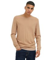classique BLEND homme pull maille fine avec col rond pull en maille 20717260-161315 Beige