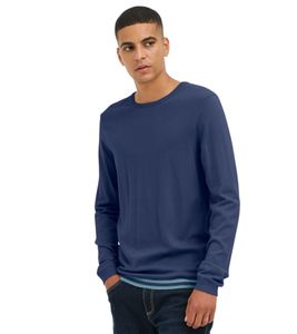 classique BLEND homme pull maille fine avec col rond pull en maille 20717260-194024 Bleu