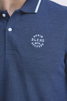 Lot de 2 polos classiques BLEND pour homme en coton beige/bleu (20718756-204976)