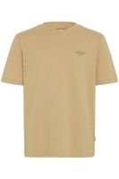 classic BLEND BHJamey men's T-shirt with crew neck shirt 20717774-161315 Beige