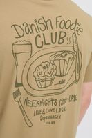 classic BLEND BHJamey men's T-shirt with crew neck shirt 20717774-161315 Beige