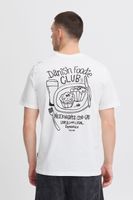 classic BLEND BHJamey men's T-shirt with crew neck shirt 20717774-110602 White