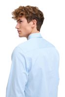 klassisches CASUAL FRIDAY CFGriffin Herren Business-Hemd mit Label-Detail Langarmhemd 20505437-144121 Blau