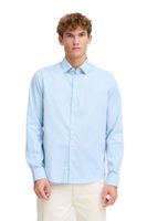 klassisches CASUAL FRIDAY CFGriffin Herren Business-Hemd mit Label-Detail Langarmhemd 20505437-144121 Blau