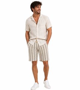 classic BLEND BHMorgan men's shorts with drawstring casual shorts 20717971-131008 Beige