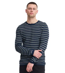classic BLEND BHAjlan men's fine knit sweater with label detail knit sweater 20717703-131008 Beige
