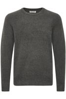 klassischer CASUAL FRIDAY CFHeine Herren Grobstrickpullover mit Label-Detail Strickpullover 20505605-50818 Grau