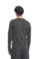 klassischer CASUAL FRIDAY CFHeine Herren Grobstrickpullover mit Label-Detail Strickpullover 20505605-50818 Grau