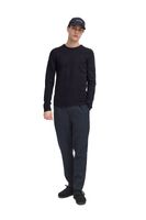 klassischer CASUAL FRIDAY CFHeine Herren Grobstrickpullover mit Label-Detail Strickpullover 20505605-194013 Blau