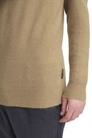 klassischer CASUAL FRIDAY CFHeine Herren Grobstrickpullover mit Label-Detail Strickpullover 20505605-1713121 Beige