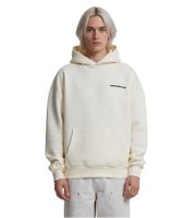 Prohibited Herren Hoodie Kapuzen-Pullover mit Logo-Schriftzug Baumwoll-Hoodie 10119 Cream-Weiß
