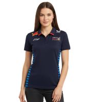 Polo da donna Oracle Red Bull Max Verstappen Racing 2024 Formula 1 F1 Team con loghi degli sponsor - Codice articolo: 701231017 001 Blu navy
