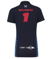 Polo da donna Oracle Red Bull Max Verstappen Racing 2024 Formula 1 F1 Team con loghi degli sponsor - Codice articolo: 701231017 001 Blu navy