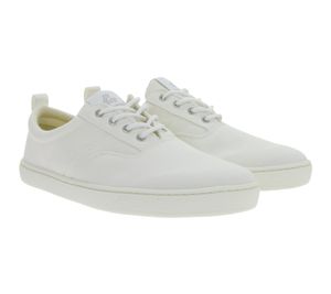 leichte GROUNDIES Barfußschuhe La Paz Damen Low-Top Mesh-Sneaker mit TrueSense Sohle nachhaltige und vegane Schnür-Schuhe GND-130264-02 Weiß