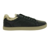 weiche GROUNDIES Barfußschuhe Universe Teddy Damen Low-Top Echtleder Sneaker mit TrueSense Sohle GND-110296-01 Schwarz