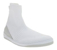anpassende GROUNDIES Barfußschuhe Kobe Damen High-Top Sneaker mit TrueSense Sohle Schlupf-Schuhe GND-180261-02 Weiß
