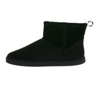 gefütterte GROUNDIES Barfußschuhe Cozy Boot Low Damen Echtleder Stiefelette mit TrueSense Sohle GND-120236-01 Schwarz