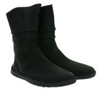 Characterful GROUNDIES Odessa GX2 Women's Barefoot Shoes, Genuine Leather Ankle Boots with TrueSense Sole, GND-110301-01, Black