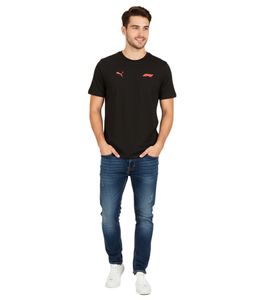 sportliches PUMA x F1 Formel 1 Motorsport Herren T-Shirt Baumwoll-Shirt F1 Klassiker 701228165 001 Schwarz