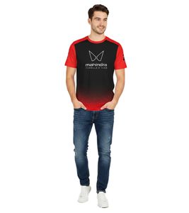 sportliches Formula E Mahandra Racing Herren Rundhals-Shirt nachhaltiges Sport-Trikot 701229002 001 Schwarz/Rot
