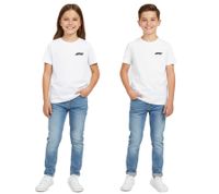 modisches Formula E Racing Division Kinder T-Shirt Kurzarm-Shirt Baumwoll-Shirt mit Karikaturdruck 160 g/m² 701226975 001 Weiß