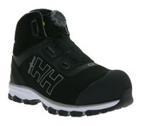 Chaussures de sécurité imperméables Helly Hansen Chelsea Evolution Mid Boa S3 pour femme, avec semelle Ortholite et membrane Helly Tech®, largeur standard, classe de protection S3, 78269_930, noir/gris
