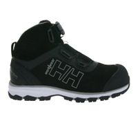 Chaussures de sécurité imperméables Helly Hansen Chelsea Evolution Mid Boa S3 pour femme, avec semelle Ortholite et membrane Helly Tech®, largeur standard, classe de protection S3, 78269_930, noir/gris