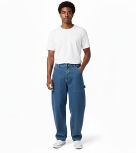 HOMEBOY x-tra WORK jeans larghi da uomo in denim effetto vintage pantaloni in cotone 01PA0700 blu