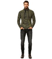 Pull élégant pour homme en maille jaune avec fentes tricotées aux manches, référence 13328
