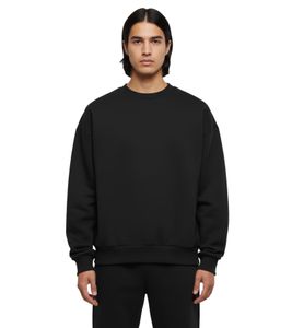 Schlichter Prohibited Herren Sweatshirt Baumwoll-Pullover Sweater Oversized PB0301 Schwarz