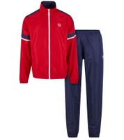 Ensemble de survêtement 2 pièces Sergio Tacchini Cryo pour homme - Tenue de sport tendance, idéale pour le fitness (réf. 41532) Bleu/Rouge