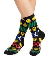 Confezione regalo da 3 paia di calzini unisex in cotone Happy Socks Collector's Edition con stampa smiley, perfetti per tutti i giorni, in scatola regalo XATSMI08-9300 Multicolore