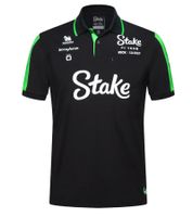 Colorful Stake Kick Sauber Formula 1 Team Kick 2024 Men's Polo Shirt, Formula 1 Summer Shirt with Cotton, 701232879 001, Black/Green