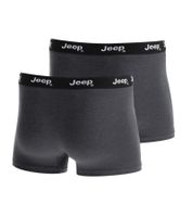 2er Pack Jeep Basic Boxer Herren Boxer-Shorts Baumwoll-Unterhose Unterwäsche I101545-001 Schwarz, Dunkelgrau oder Dunkelblau
