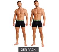 2er Pack Jeep Basic Boxer Herren Boxer-Shorts Baumwoll-Unterhose Unterwäsche I101545-001 Schwarz, Dunkelgrau oder Dunkelblau