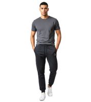 modische ON THAT ASS Leo Herren Jogging-Hose Baumwoll-Sweat-Hose mit Logo und Taschen Jogger Schwarz