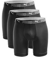 3er Pack PUMA Herren Unterziehshorts Long-Boxershorts Unterwäsche 701227283 001 Schwarz