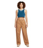 Pantalones cargo de mujer NIKE Sportswear Essential Woven con tejido Ripstop, de algodón, FV7643-224, color marrón
