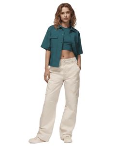 modische NIKE Jordan Chicago 24 Damen Cargo-Hose Canvas-Hose Baumwoll-Hose FV7098-203 Beige