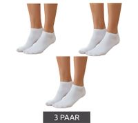 3 pares de calcetines deportivos para mujer de 90 deniers, opacos y cálidos, de algodón, color blanco.