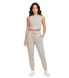 Top corto da donna NIKE Sportswear Essentials, modello FB8279-019, colore beige, un classico intramontabile.